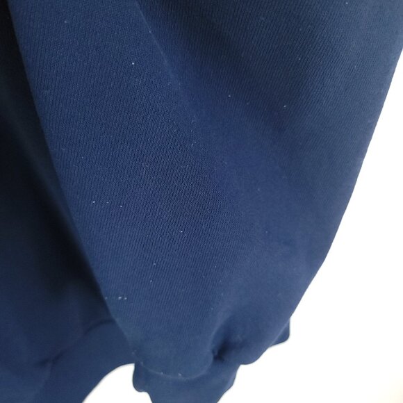 Vtg Army Sweatshirt Men's Large Navy Blue Soffe Sweats Distressed USA - Picture 13 of 14